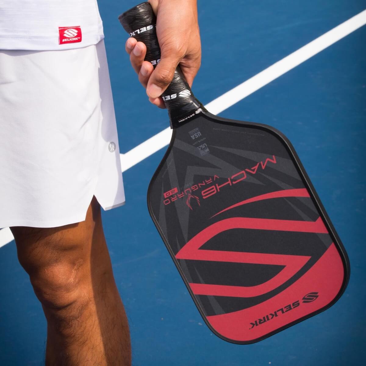 Selkirk Vanguard Mach6 pickleball paddle crimson black instagram