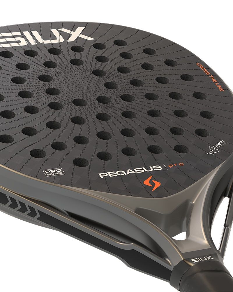 Slagoppervlak Siux Pegasus Pro 2026 Storm Grey | Professioneel padelracket met 12K Carbon