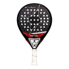 Vooraanzicht StarVie Raptor+ 2026 padelracket – traanvormig met 3D Carbon, M-EVA Balance-kern, Spin Boost-afwerking en Dynamic Star-technologie.