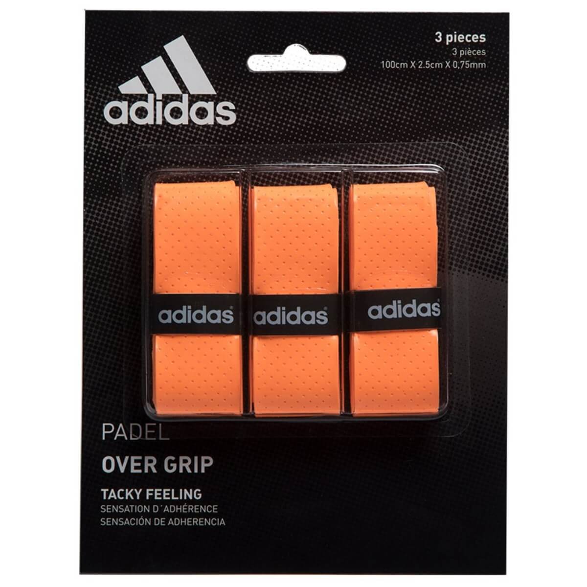 Adidas overgrip padel 3 stuks kleur oranje