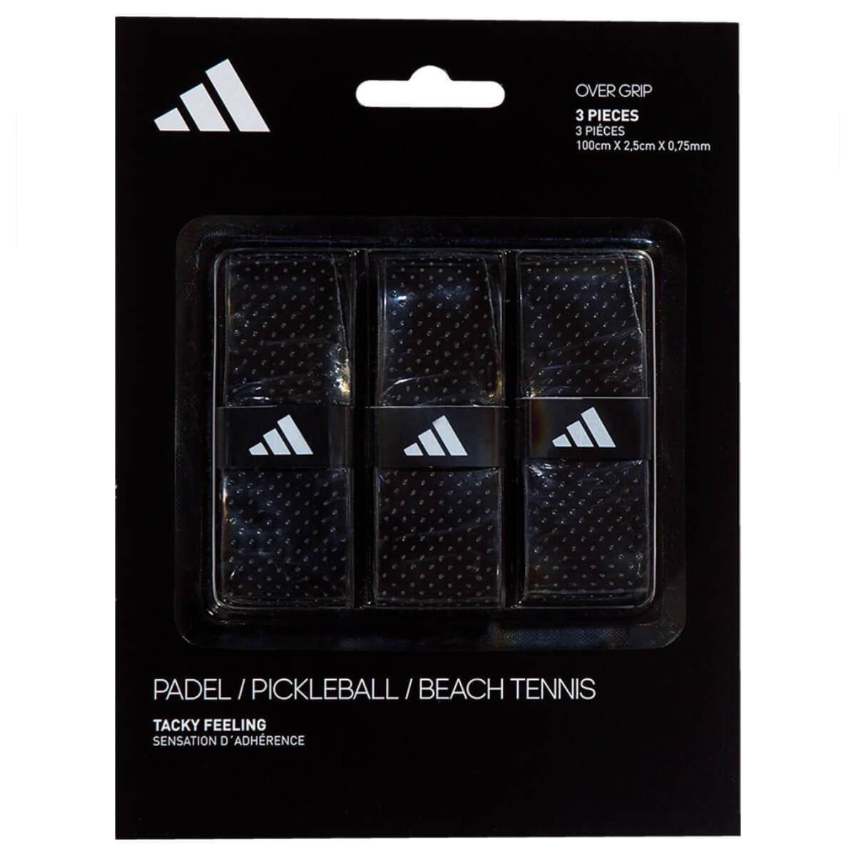 Adidas overgrip padel 3 stuks kleur zwart