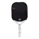 Vooraanzicht Adidas Metalbone LP 2025 pickleballracket – verlengd model met verstelbaar gewicht, 16 mm dikte en gestructureerd oppervlak voor spin en controle.