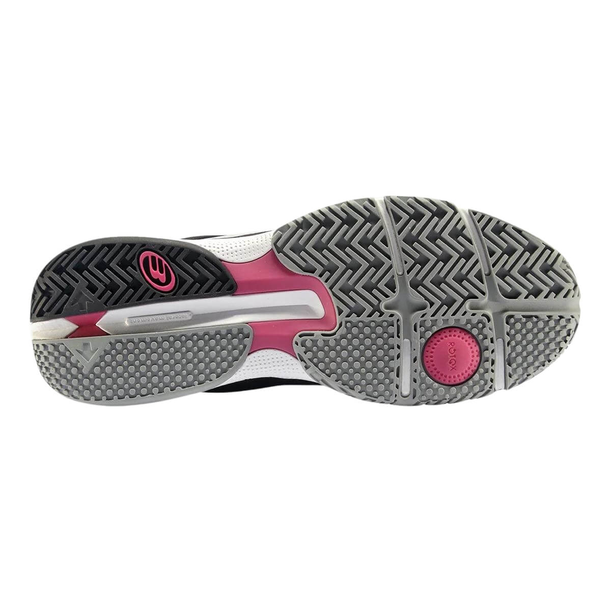 Padel schoenen Bullpadel Flow Hybrid Fly 23I zwart roze