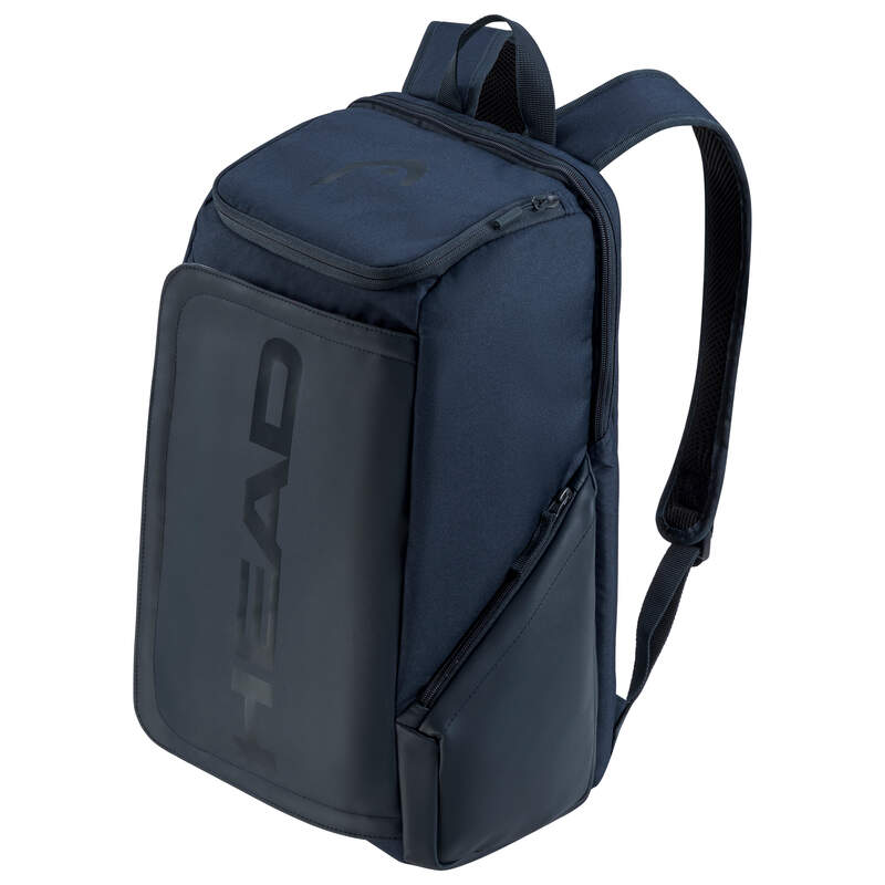 HEAD Pro Backpack 28L NV – navyblauwe sportieve rugzak met 28L inhoud, 2 racketvakken en geïntegreerd schoenenvak.