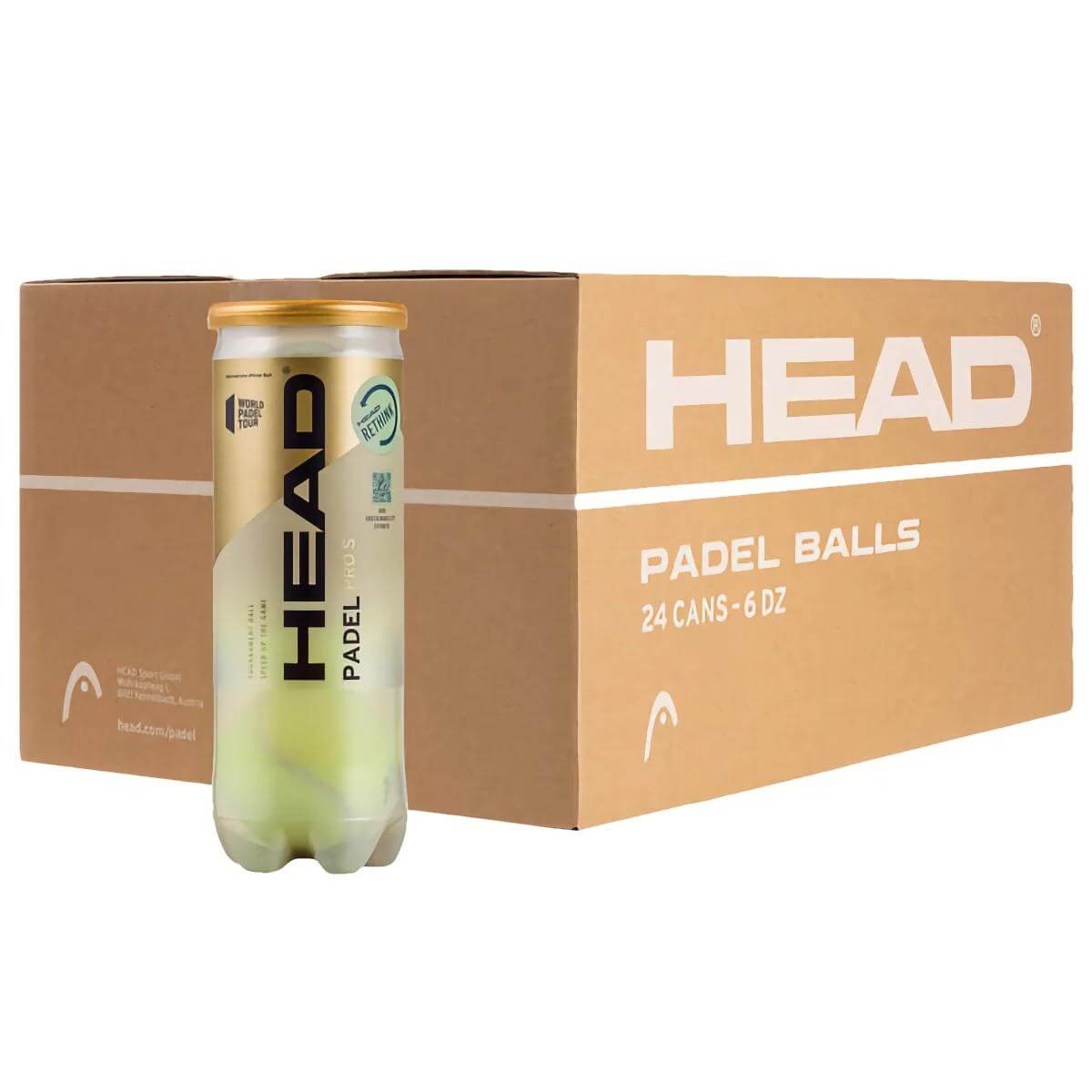 Head Pro S padel ballen doos met 24 tubes