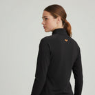 Zwarte performance jackets met orangje pace logo