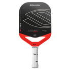 Selkirk LABS Project 007 Epic pickleball zwart paddle met wit handvat en rode accenten – vooraanzicht met InfiniGrit Surface en octagonale grip, ontworpen voor ultieme spin, kracht en controle.