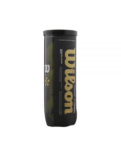 Zwarte padel koker van Wilson Premier Padel Speed ballen