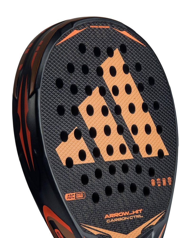 Detail slagoppervlak Adidas Arrow Hit Carbon CTRL – Pro Controle & Carbon Power | 2026
