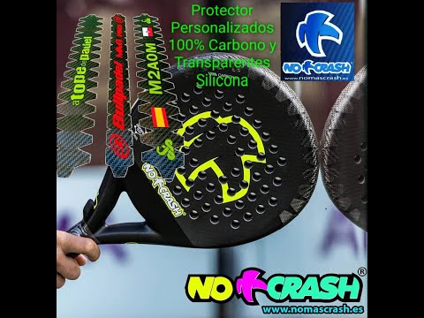 Padel racket carbon protector No+Crash video